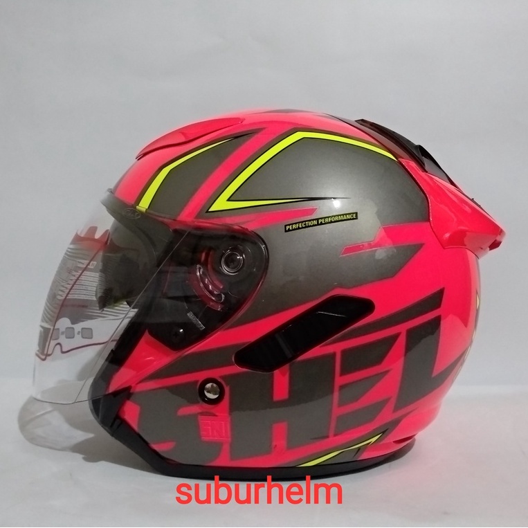 HELM  SHEL  ROVER  R - 812   PINK  FLUO