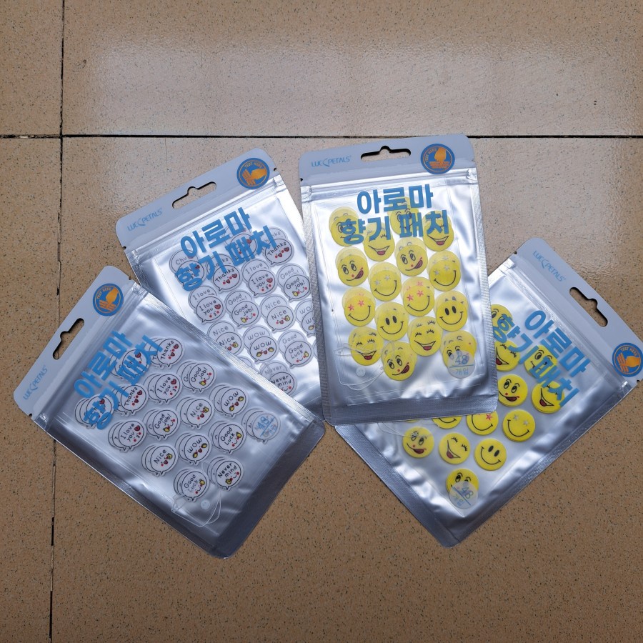 Stiker Masker Aroma Motif Warna 1 Zip isi 48 Stiker