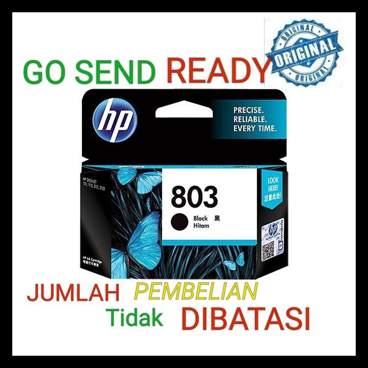 

BAYAR DI TEMPAT (COD) HP 803 ORIGINAL BLACK INK CATRIDGE TINTA HITAM 1111 1112 2131 2132 KODE 482