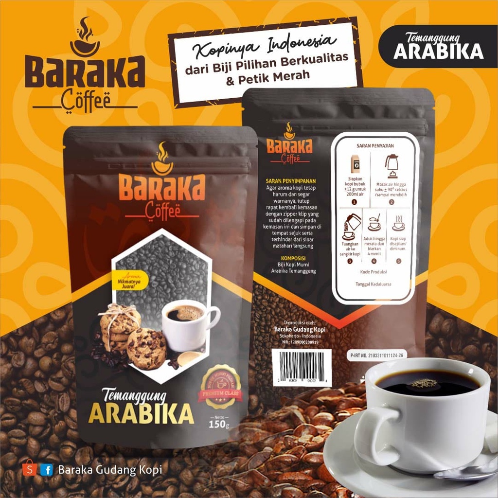 

Kopi Arabika Temanggung Speciality Bubuk 150g