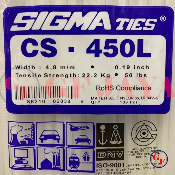 

Office & Stationery | Document Organizer | Kabel Ties Sigma Cs 450L / 45Cm Putih Cs450L Cable Tie White 45 Cm | Best Seller