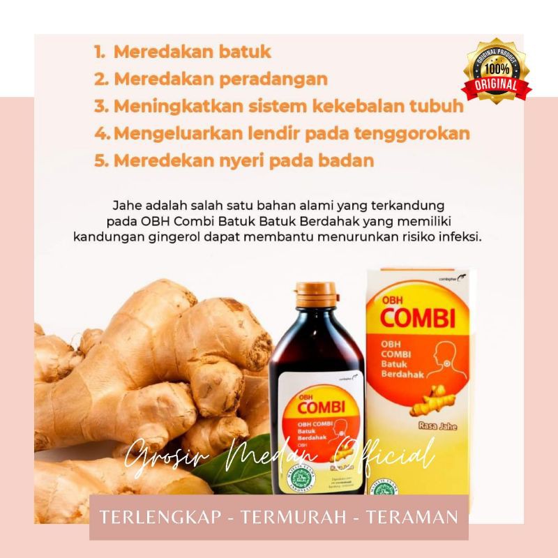 OBAT BATUK PILEK DEMAM OBH COMBI BATUK PLUS FLU ORI