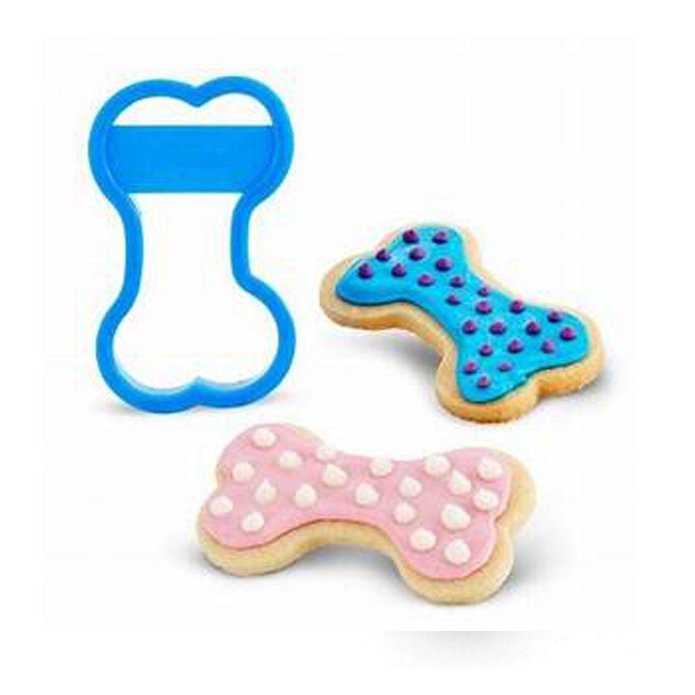 Solighter 4PCS Cetakan Kue Tulang Anjing DIY Alat Dapur Dekorasi Kue Sugarcraft Cookies Cutter