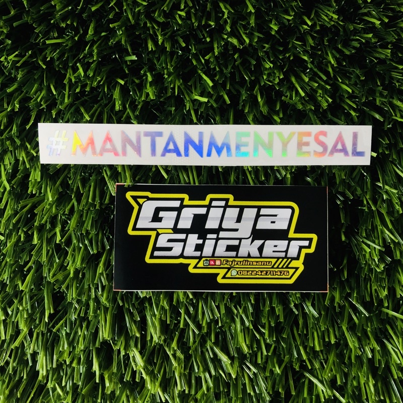 Sticker cutting stiker #MANTANMENYESAL viral mantan menyesal