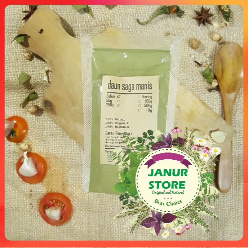 

GRADE A - DAUN SAGA MANIS BUBUK 1000 GRAM / 1 KG - Abrus Precatorius - MURNI - PREMIUM QUALITY