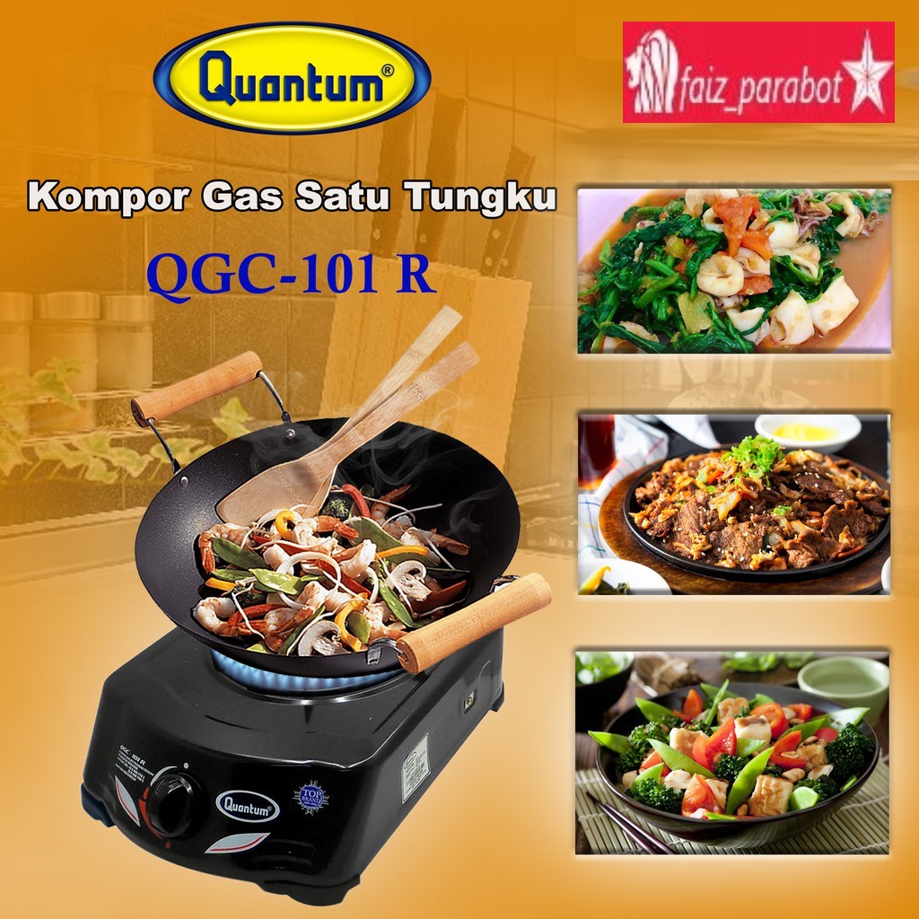 KOMPOR GAS LPG 1 TUNGKU QUANTUM QGC-101R