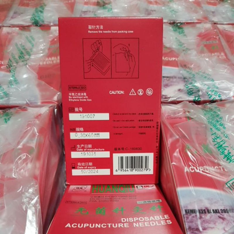 Jarum Akupuntur HuanQiu / Acupunture Needle / 0.30x60 ( 2,5 cun )