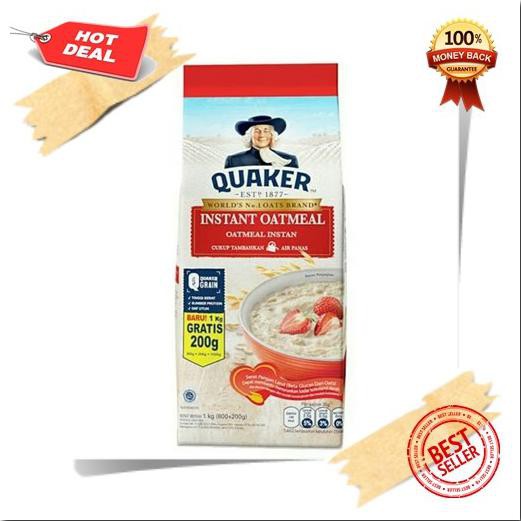 

GRATIS ! QUAKER INSTANT OATMEAL 800GRAM+200GRAM1KG