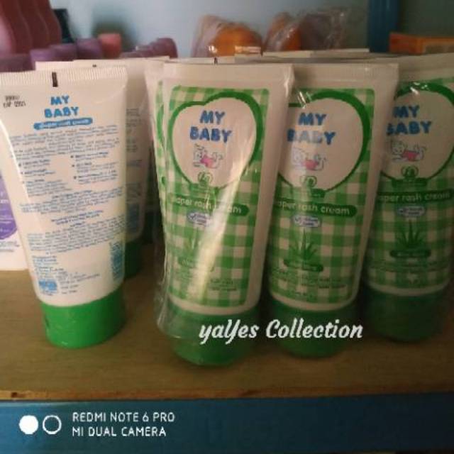Diaper rash cream my baby 50 g kream krim With Zinc ruam popok aloe vera mom kemerahan iritasi bayi anak kids