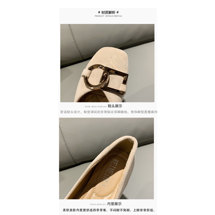 aid 0340, sepatu flat wanita import fashion sepatu slip-on cantik terkiniian laris best seller termurah