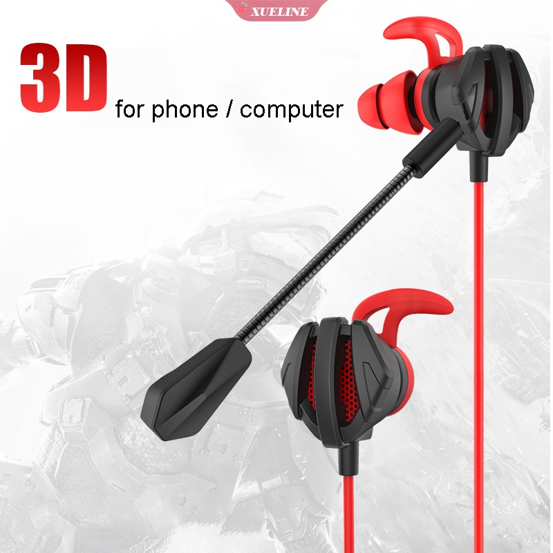 Headset Gaming Universal Dengan Dual Mic Untuk Handphone / PC / Komputer