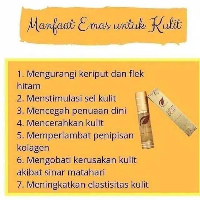 serum gold anti aging/mencerahkan/mengencangkan kulit