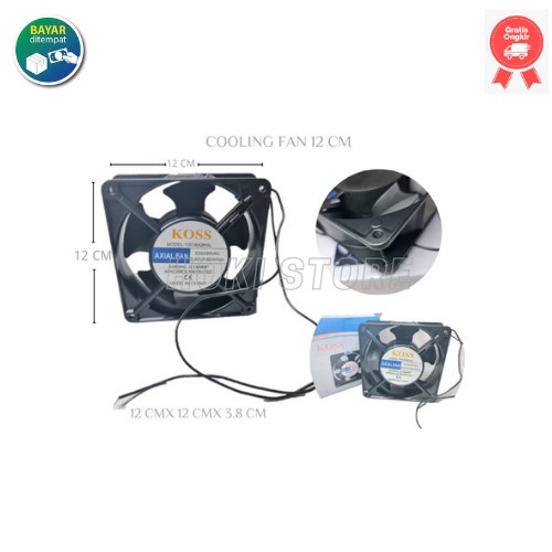 MINI COOLING FAN 12 CM / COOLING FAN 12CM / KIPAS ELEKTRONIK (AC 220V)