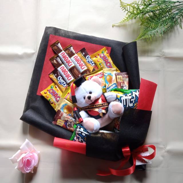 Buket murah// buket snack// buket snack boneka// buket termurah