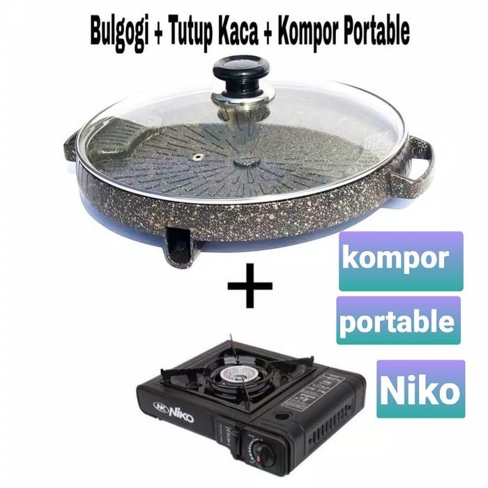 Paket Hemat Niko Kompor Portable + Bulgogi Pan 32cm