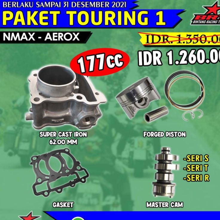 BLOK BRT NMAX AEROX 62 MM NOKEN AS NMAX