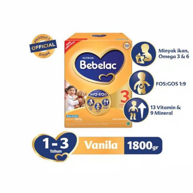 BEBELAC 3 1800GR ( 1 - 3 TAHUN )