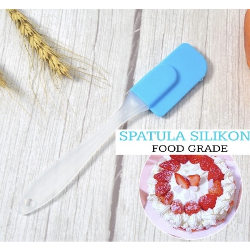 Sutil Spatula Kue Silikon Silicone  Food Grade Baking Kue Tahan Panas Random SMALL