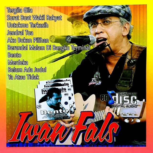 KASET COMPACT DISC CD AUDIO MUSIK LAGU THE BEST ALBUM IWAN FALS-BISA BUAT DI AUDIO MOBIL