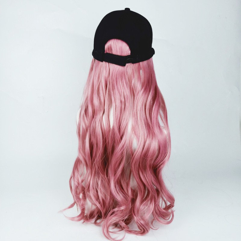 HTW wig topi baseball wig hat rambut palsu hair extension wavy