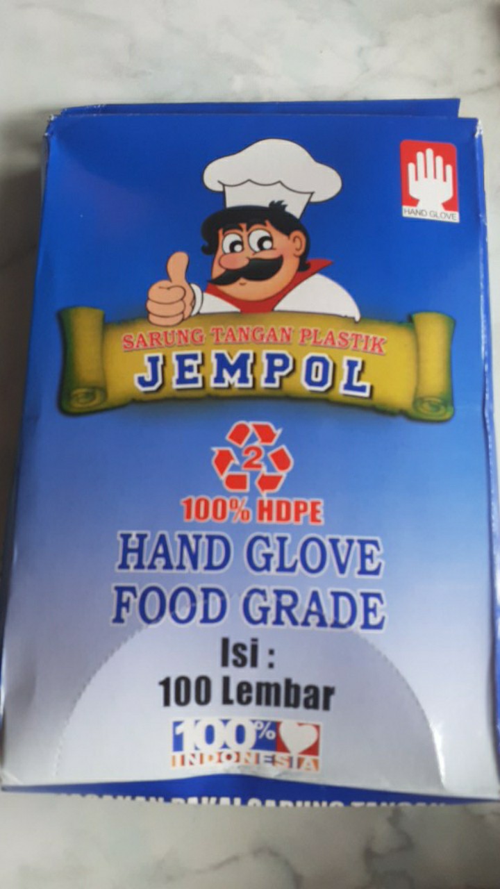 Sarung Tangan Plastik Sekali Pakai 100/pack