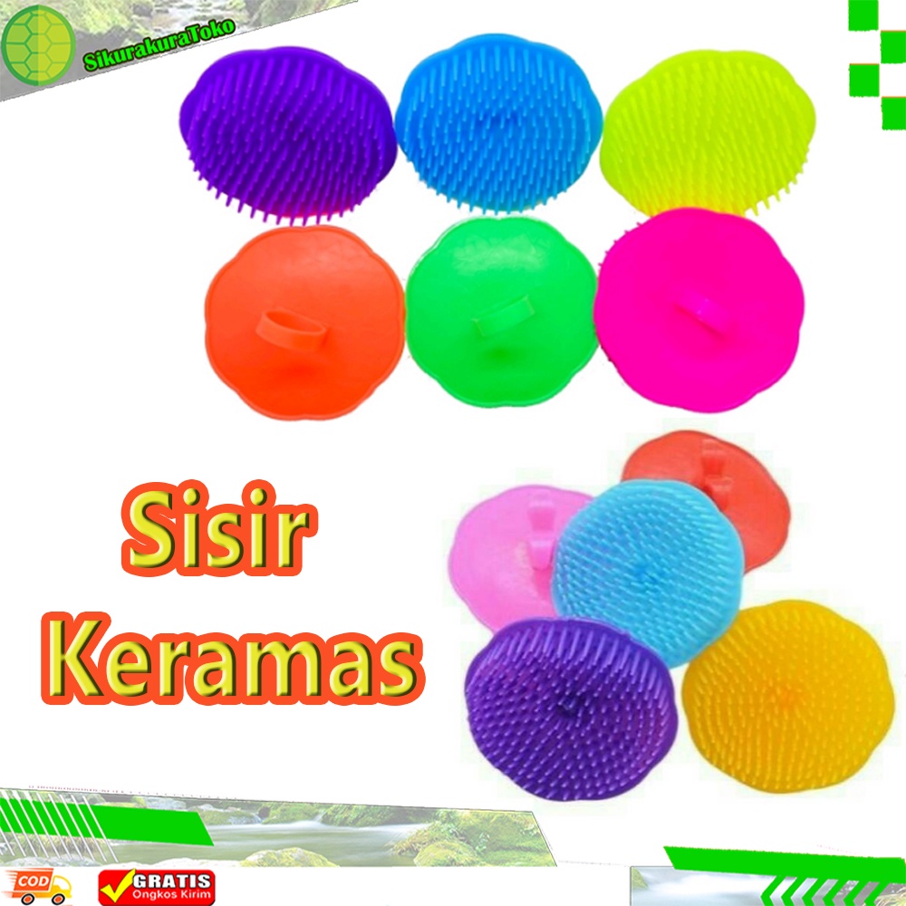 (SKR) Sisir Keramas Pijat Lembut Kulit Kepala