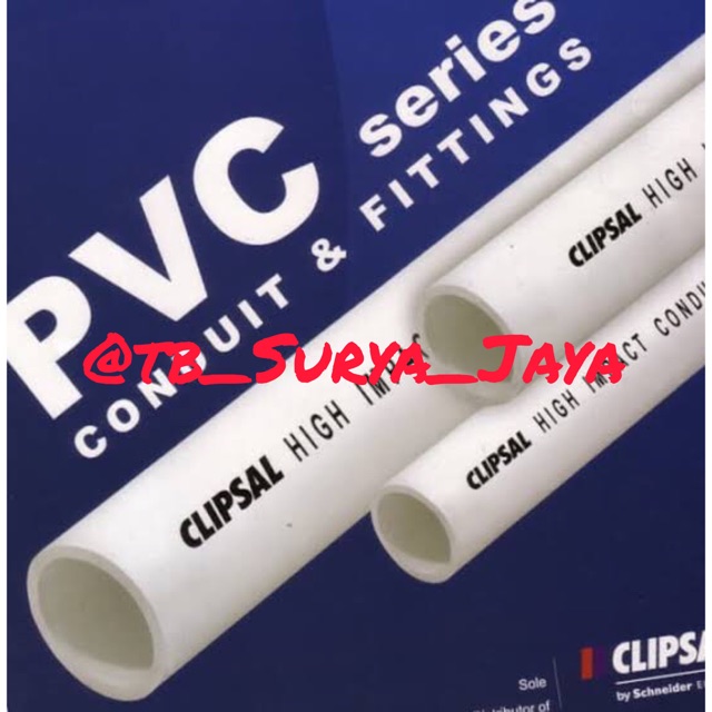 PIPA PRALON PVC LISTRIK CONDUIT 20 MM CLIPSAL BOSS PER BATANG (3 METER