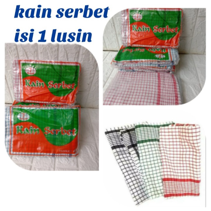 Kain Serbet / Serbet Dapur / Kain Serbet Lusinan