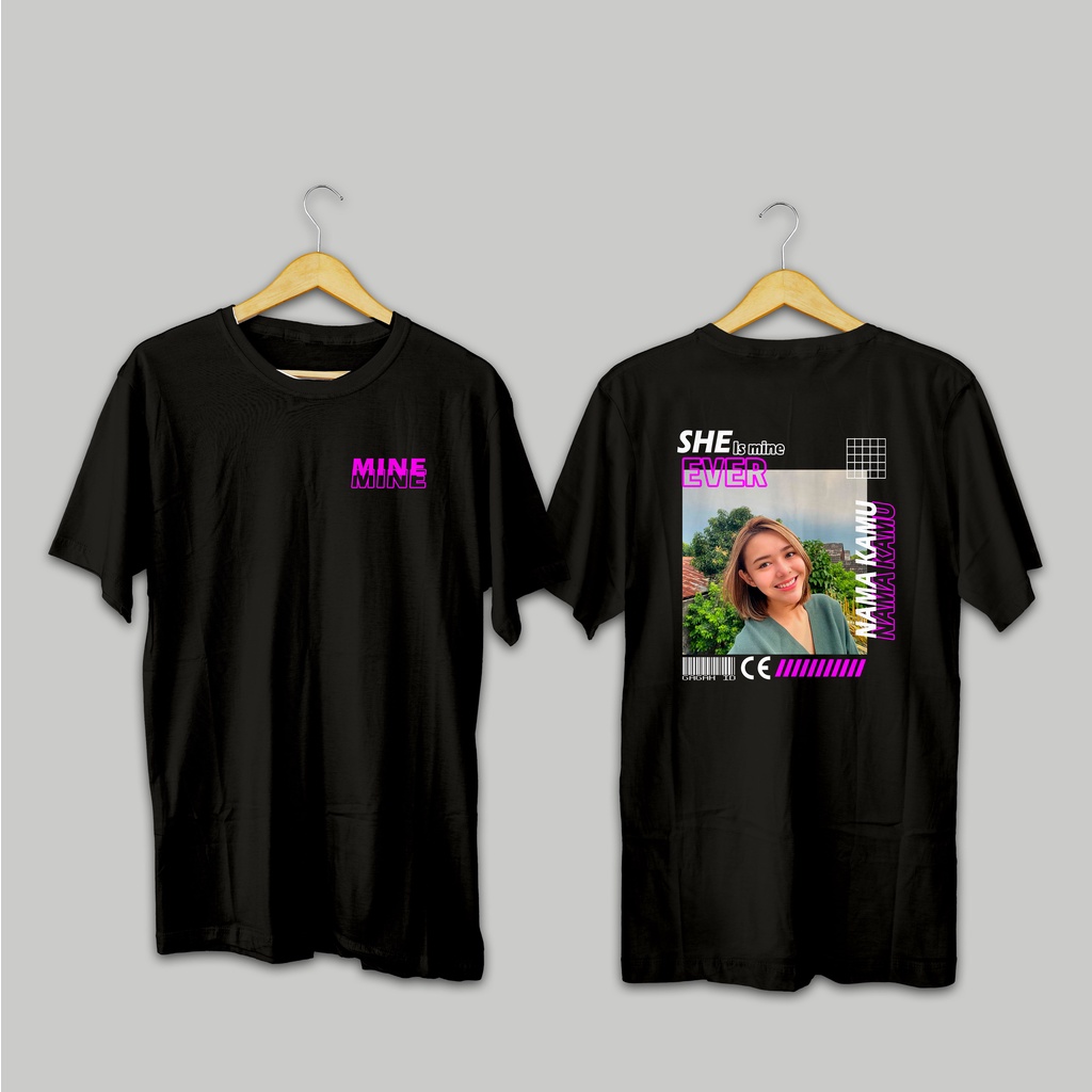 Jual Baju Sablon Custom Foto Sendiri Kaos Sablon Foto Satuan Kaos Pria ...