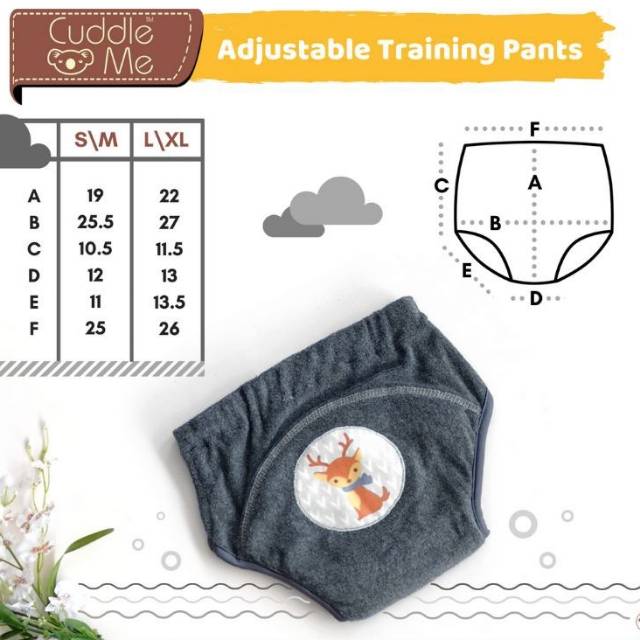 Cuddle Me Adjustable Training Pants ATP Celana Dalam Tatur CuddleMe