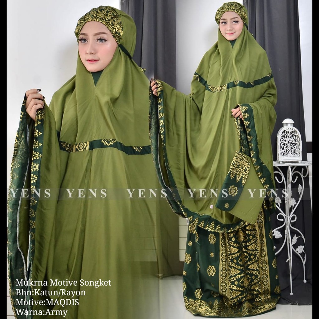 COD Mukena Bali Songket Extra Suju Maqdis