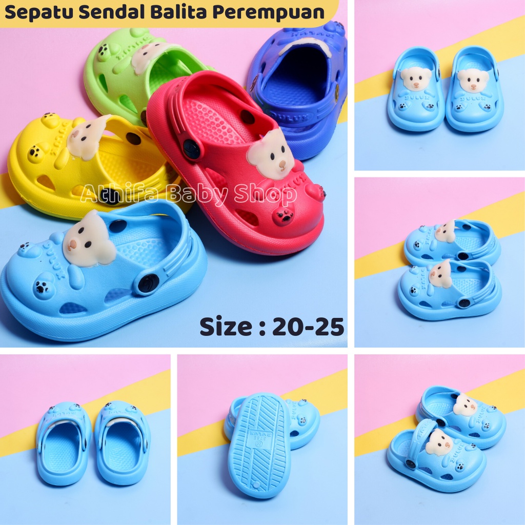 Sepatu Sandal Anak Perempuan Laki Karakter Baby Bear Usia 6 7 8 9 10 11 Bulan 1 2 3 Tahun Size 20-25 Sepatu Sendal Baim Gunung Karet Balita Prewalker Bayi Cowok Cewek -Dulux 378E-