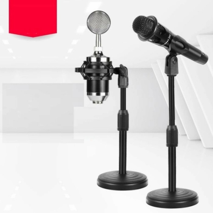 Stand Microphone Meja Stand Mic Holder HD26