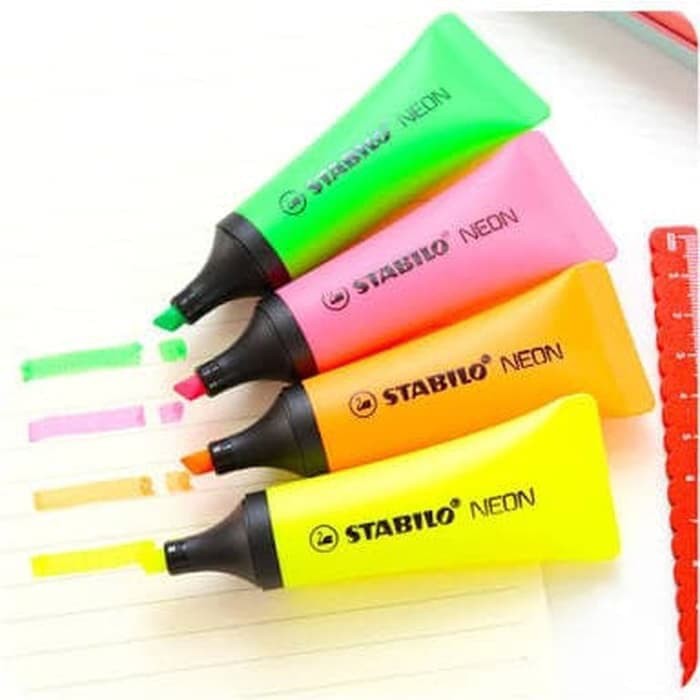 

Stabillo / highlighter NEON model baru lebih terang harga promo abis