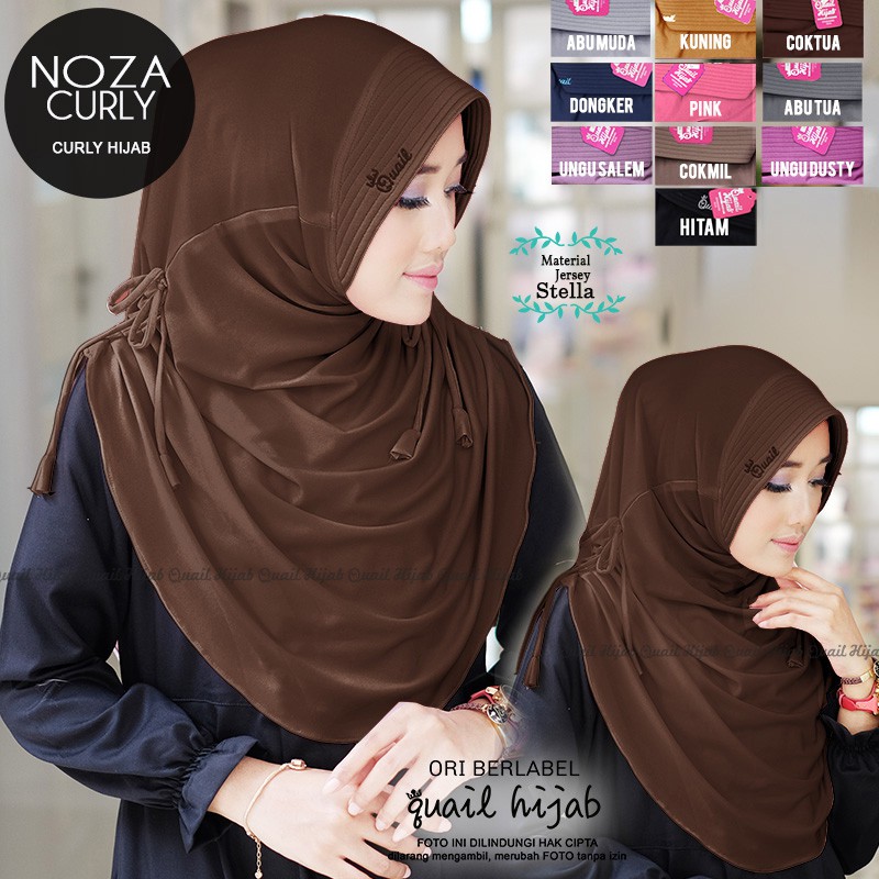 PROMO QUAIL | Noza Hijab | JILBAB KHIMAR SYARI INSTANT BERGO PET ANTEM KERUDUNG by Quail Hijab