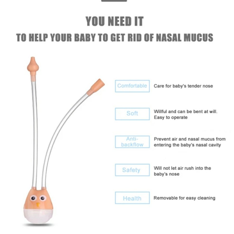 Nasal Aspirator Alat Sedot Ingus Bayi Pembersih Hidung Bayi Model Selang | Penghisap Ingus | Nasal Aspirator Pembersih Hidung Bayi Karakter