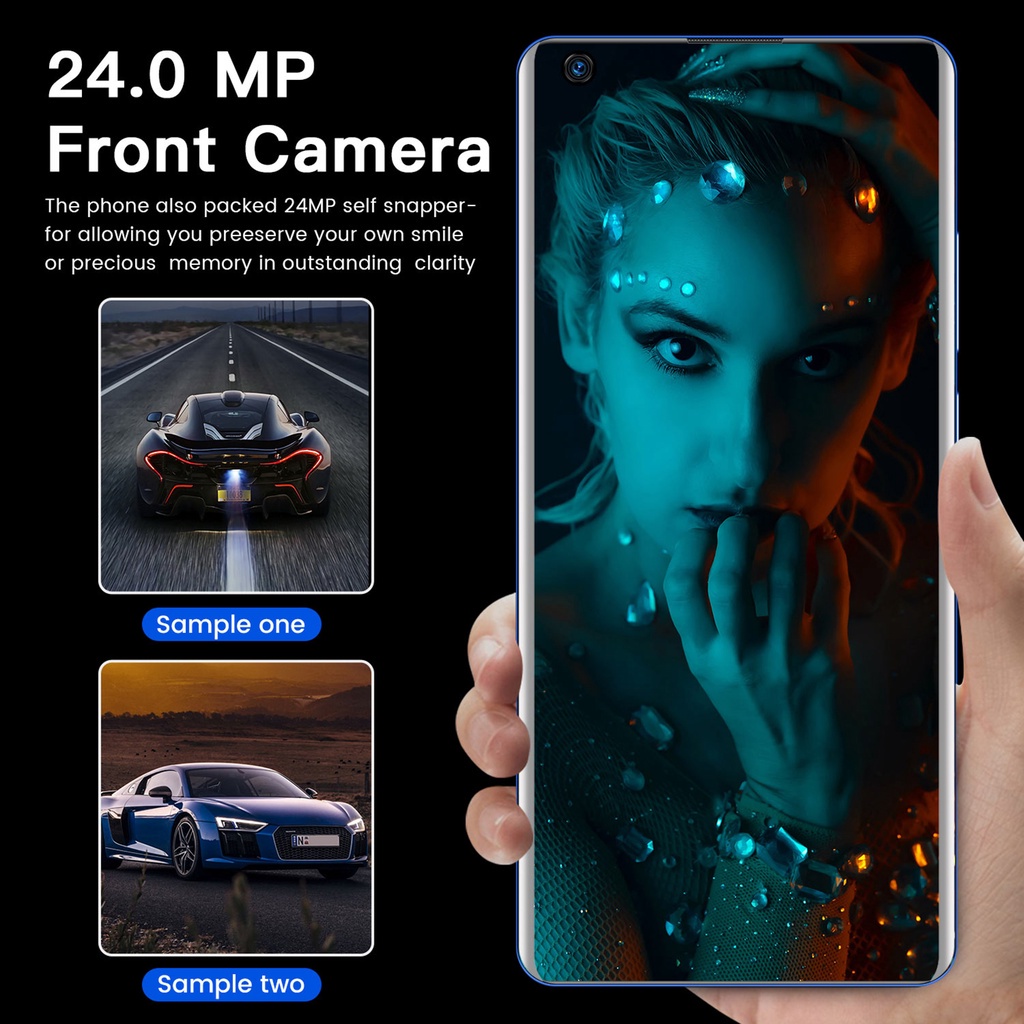 Original promo HP Murah Handphone Mate40 RS Smartphone 12GB + 512GB Global Versi 7.3 inch Cellphone Bluetooth Dual Card SIM MobilePhone Android Smartphone HD Camera