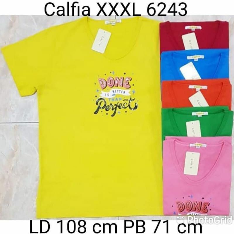 Kaos Wanita Import Calfia size XXXL