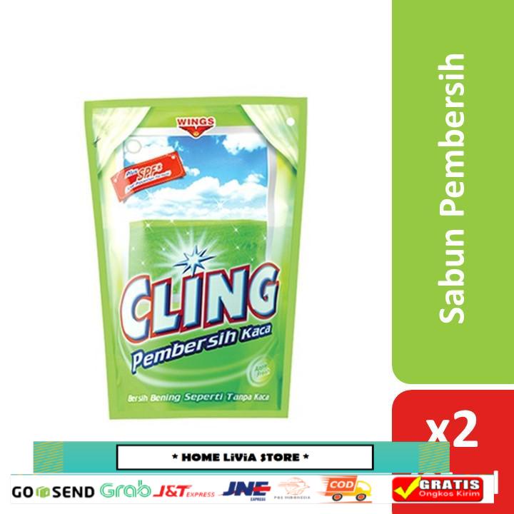 Cling Pembersih Kaca - Apple Pouch 2 x 425 ml