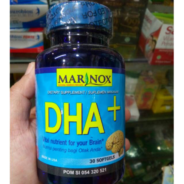 Marinox DHA ( Suplemen Otak dan Mata) isi 30 softgel