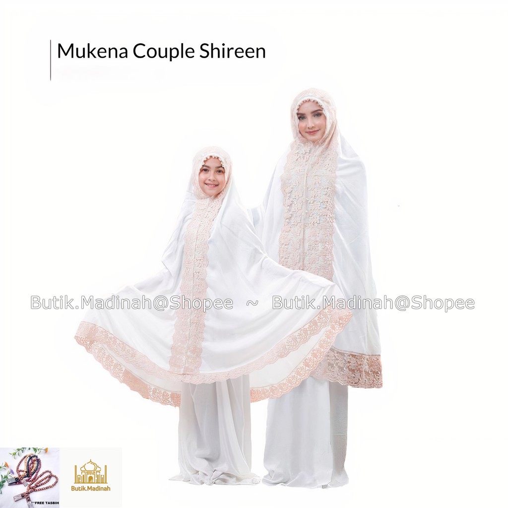 BUTIK.MADINAH MUKENA IBU ANAK SHIREEN RAYON RENDA MEWAH