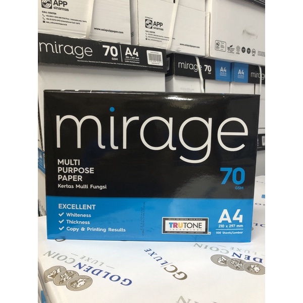 

Hvs A4 70 gr , merk Mirage