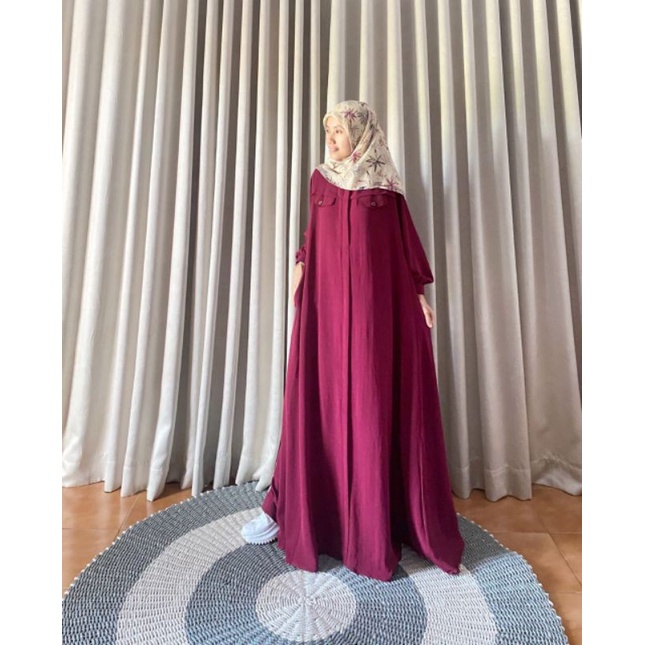 ANNA ABAYA || Abaya CEY CRINKLE || Abaya bigsize PB 140 cm