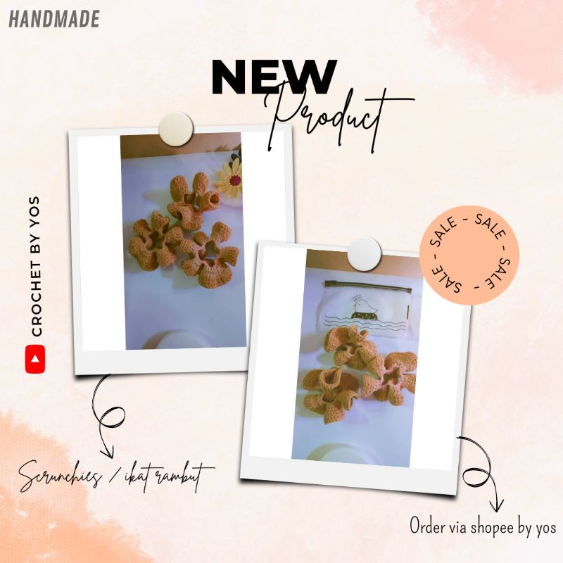 SCRUNCHIES | IKAT RAMBUT | scrunchies | scrunchie rajut |