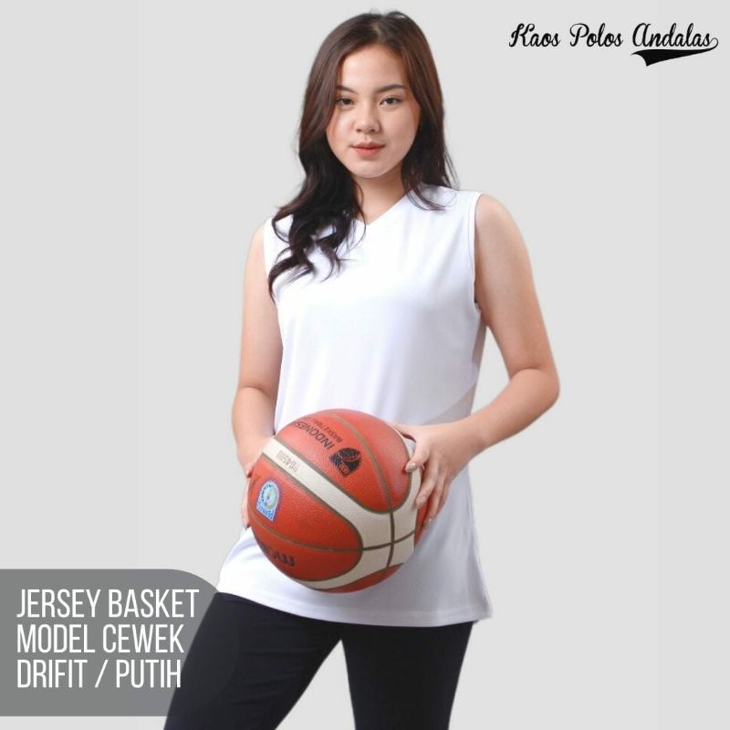 Jersey basket polos cewek baju olahraga wanita polos bahan drifit