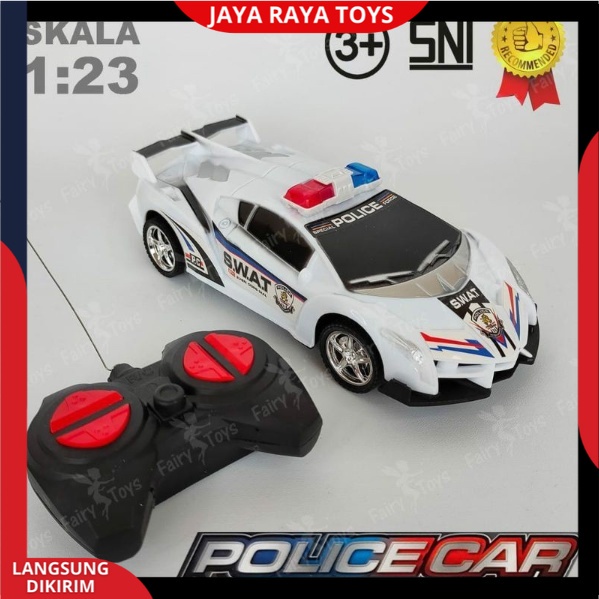 mainan mobil remote control POLISI REMOT MODEL RACING berlampu / mobil RC SPORT CAR SPEED