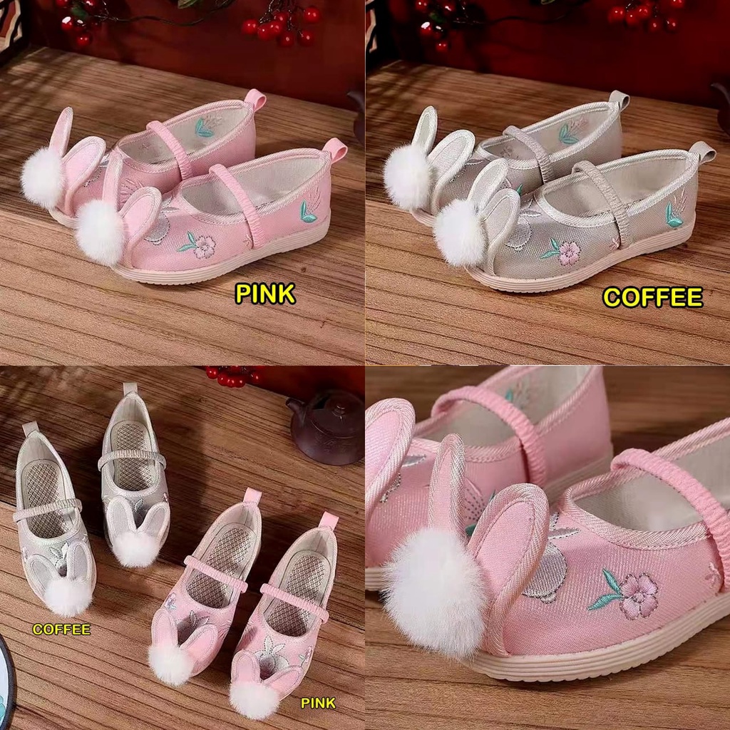 Sepatu Anak Perempuan PomPom Cutie Rabbit