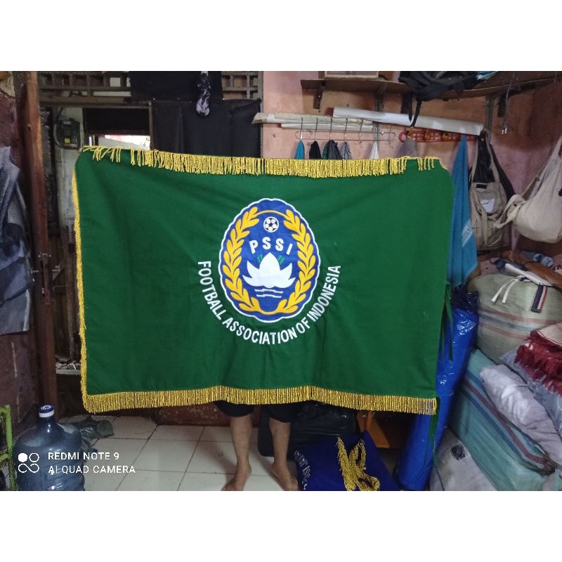 bendera pataka PSSI/bendera custom/bendera bordir/bendera petaka ruangan