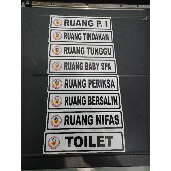 

Sign Label Sign Board Acrylic Akrilik papan Nama ruangan bidan dokter perawat kantor dll