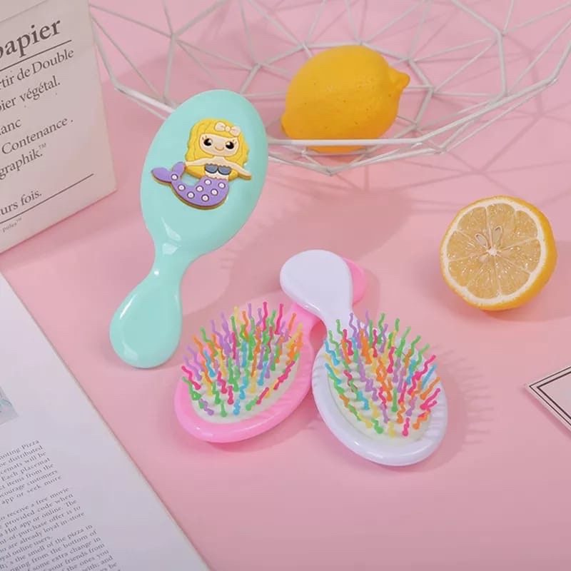 Sisir Anak Karakter 3D Anti Kusut Bentuk Oval Premium / Sisir Anti Kusut Anak Original 13cm / Sisir Rambut Pijat Anak / Sisir Kesehatan-3